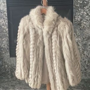 Natural Saga Blue Fox Jacket